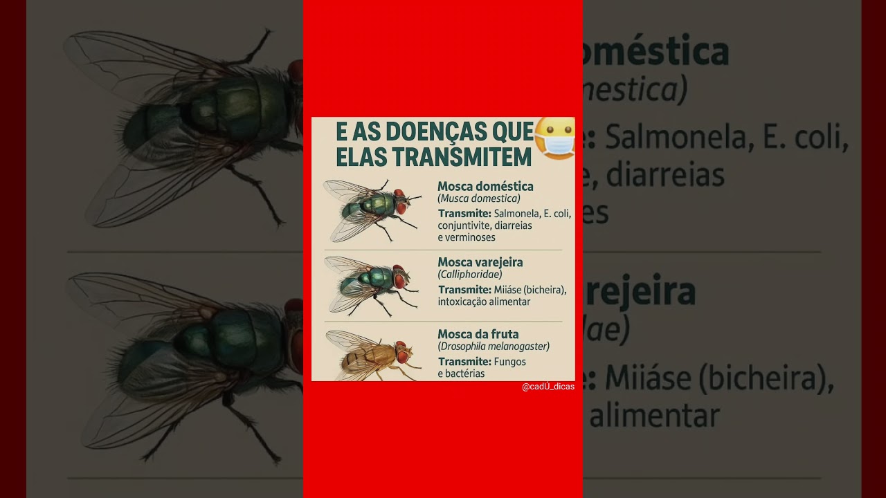 Moscas e Doenças que Transmitem 🪰