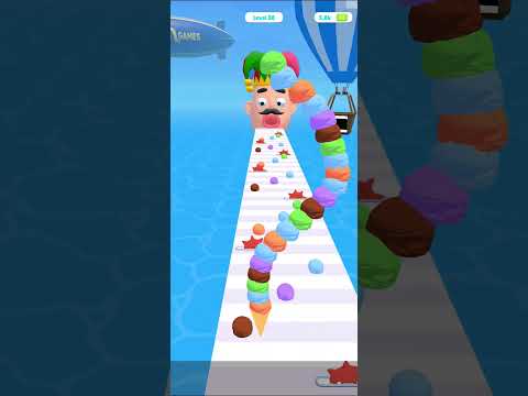 Stacky Ice Cream Runner #27 Gameplay #shorts #mobile #games 🍦