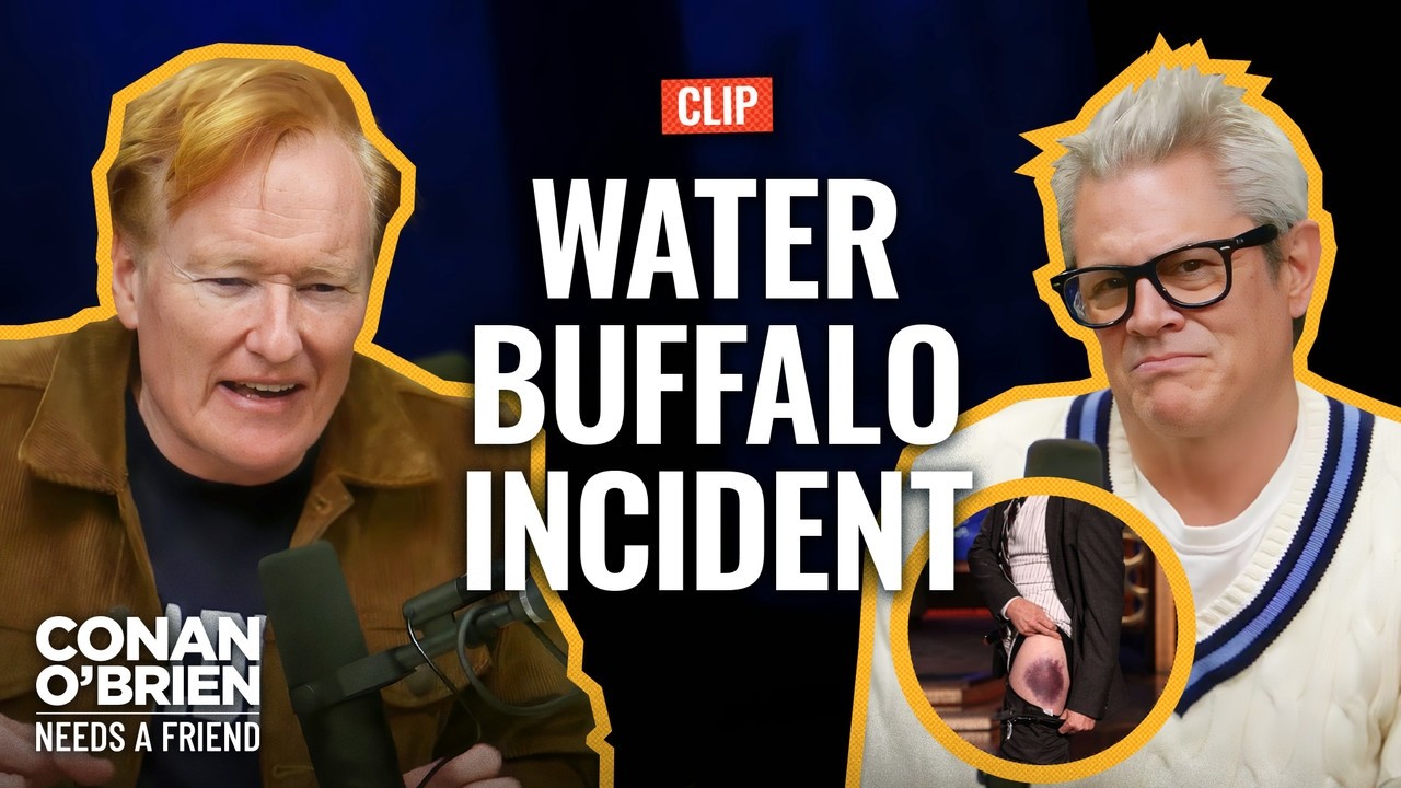 Johnny Knoxville Envious of Conan's Water Buffalo Story 🐃