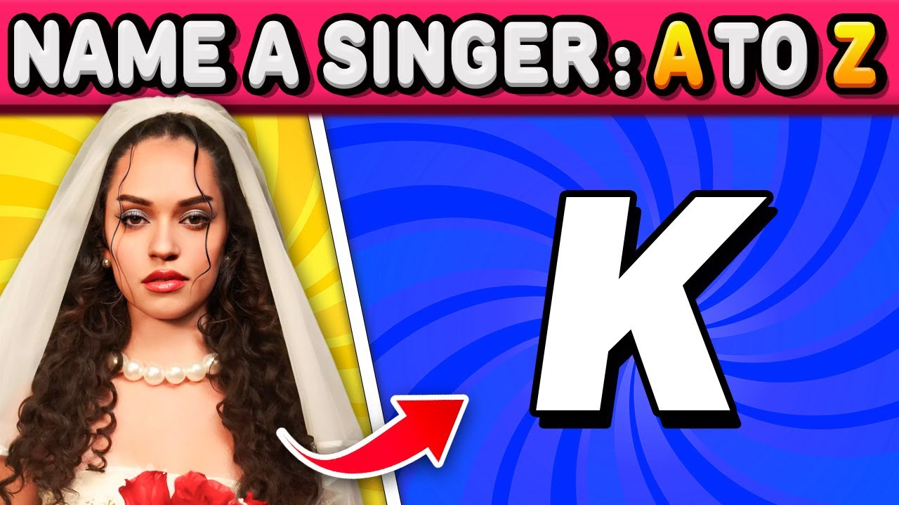 Name Singers A-Z 🎶 | Music Quiz 2025
