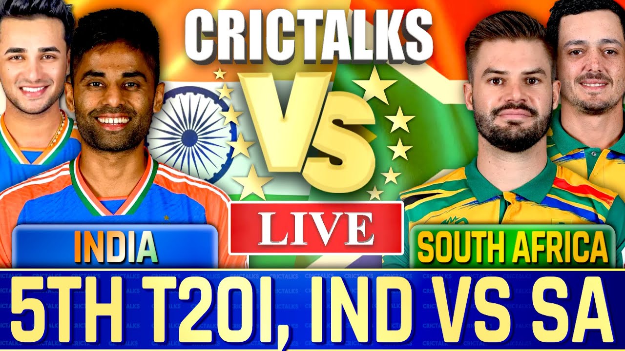 IND vs SA 5th T20I Live Score & Commentary 🏏