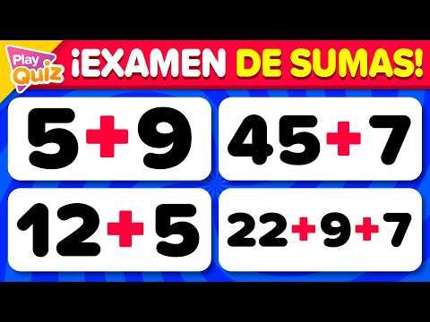 ¡Piensa Rápido! ⏰🧠 Sumas Matemáticas | Play Quiz de Cultura General