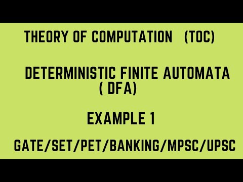 How to design deterministic finite automata | TOC | DFA Example 1 | GATE Exam | Video 2