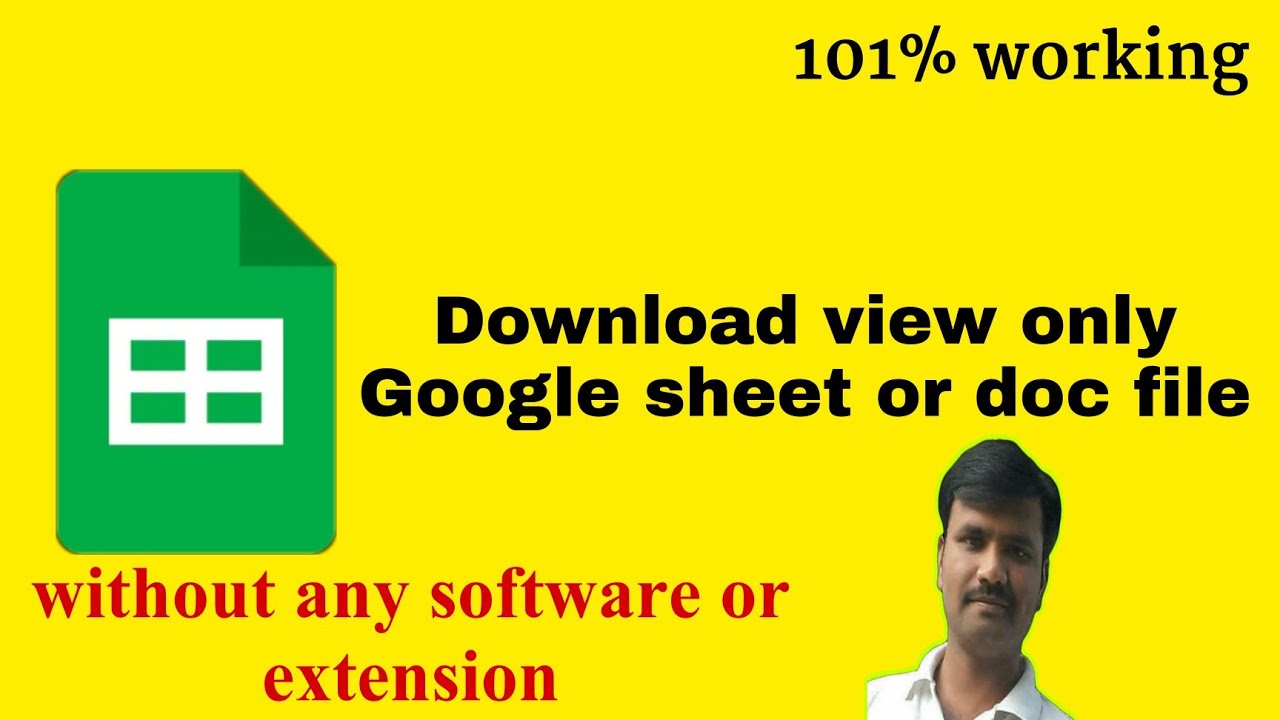 Download View-Only Google Sheets Easily