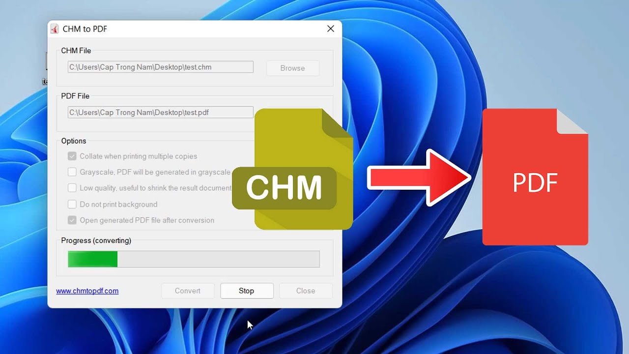 How to Convert CHM to PDF in Windows 11/10 | CHM to PDF