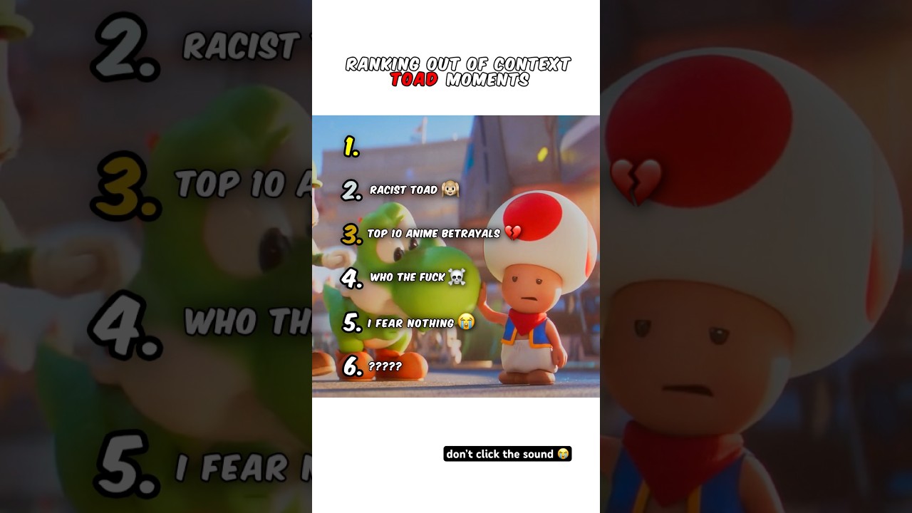 Ranking Toad Core Moments 😭