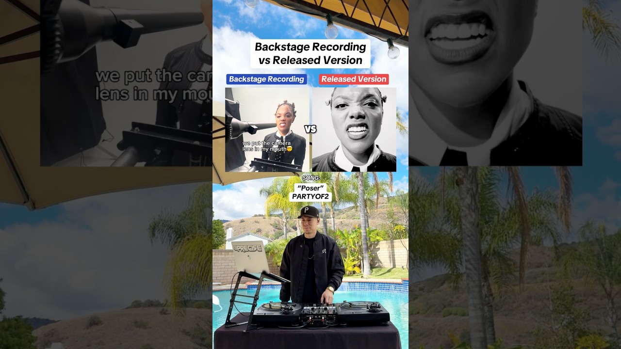 Backstage vs Released: 'Poser' by PARTYOF2 🤯