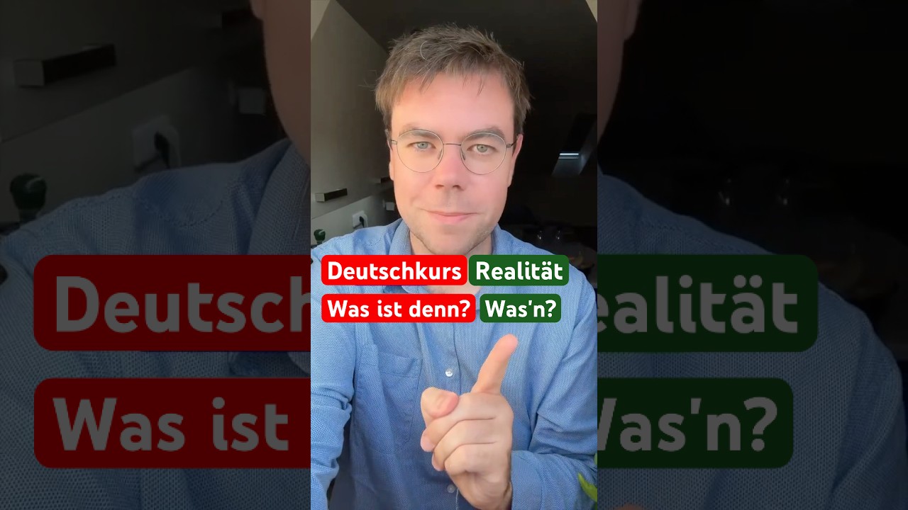 Fließend Deutsch sprechen: Was ist denn? #deutschlernen #aussprache #learngerman #deutsch
