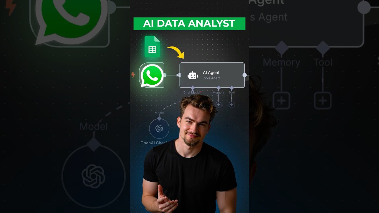 WhatsApp AI Agent Analyzes Google Sheets with n8n 🚀