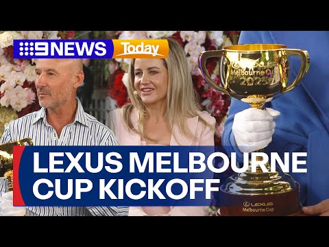 Celebrating the kickoff for the upcoming Lexus Melbourne Cup 2025 | 9 News Australia