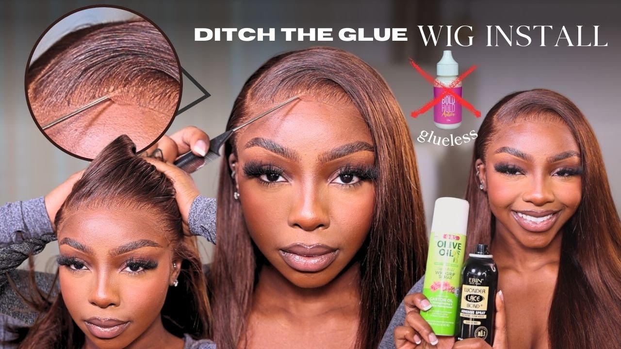 No Glue Frontal Wig Install for Beginners ✨