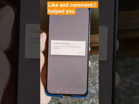 WhatsApp pdf file not opening couldn't load this object,google play service for ar error