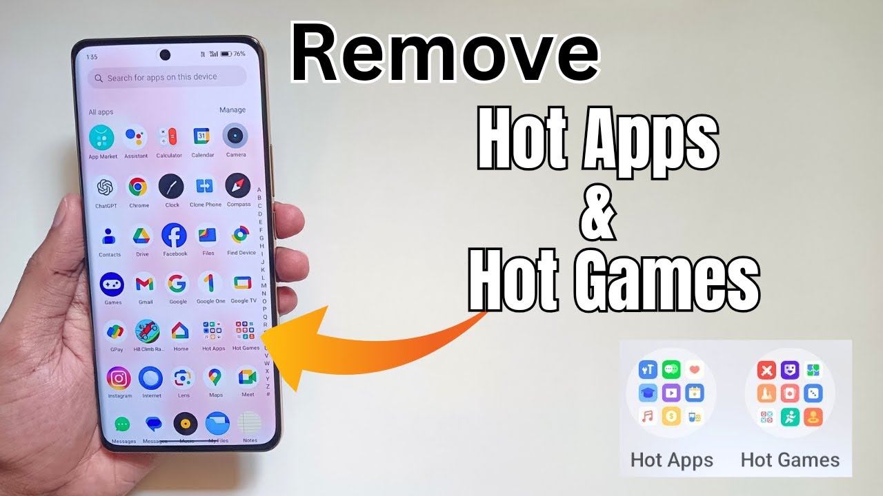 Remove Hot Apps & Games from Realme Phones 📱