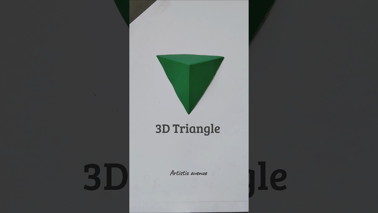 Oregami 3D Triangle 📐 | by Artistic avenue...
