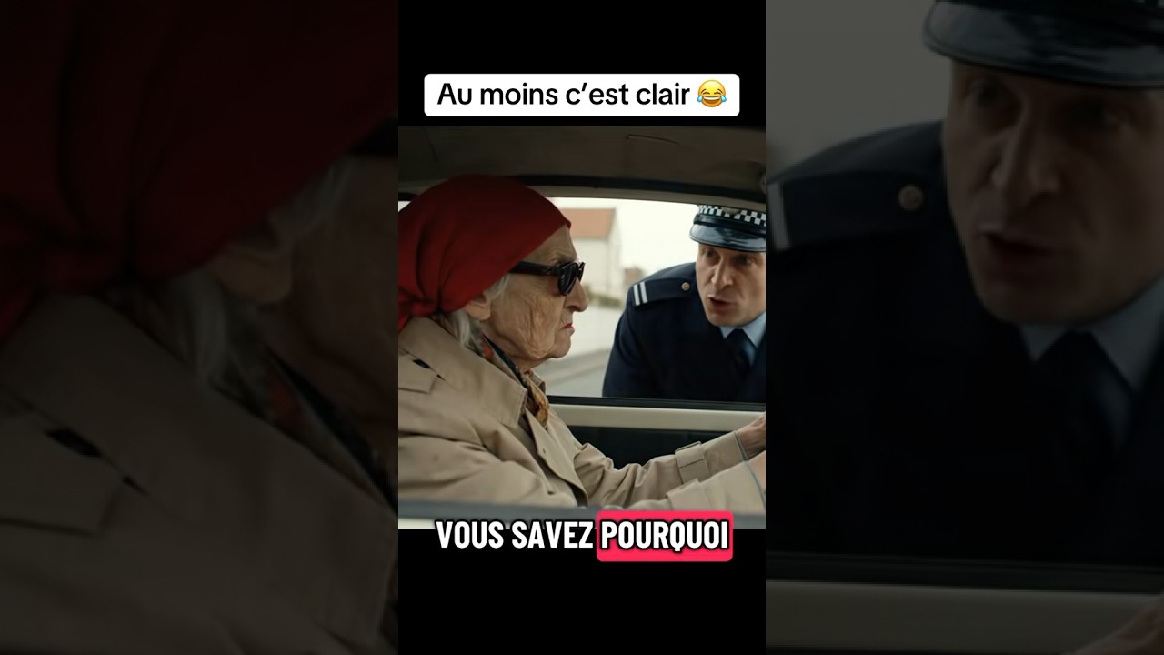 Mamie Gisèle contrôlée par la police 🚓