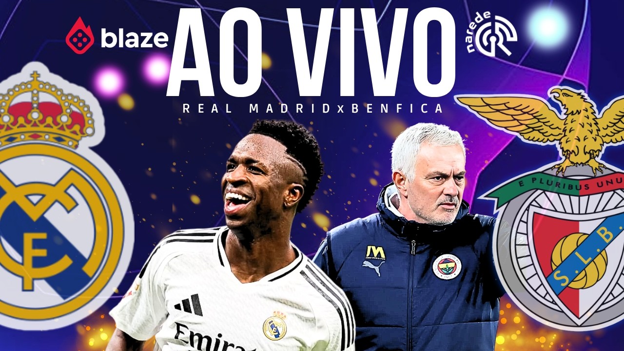 Real Madrid x Benfica AO VIVO | Liga dos Campeões 2026