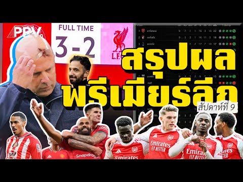 ผลบอลล่าสุด! พรีเมียร์ลีก 25/26 สัปดาห์ที่ 9 | หงส์แดงเน่ารัวๆ ผีดุขย่ำขาด ปืนนำฝูงไร้กังวล?!