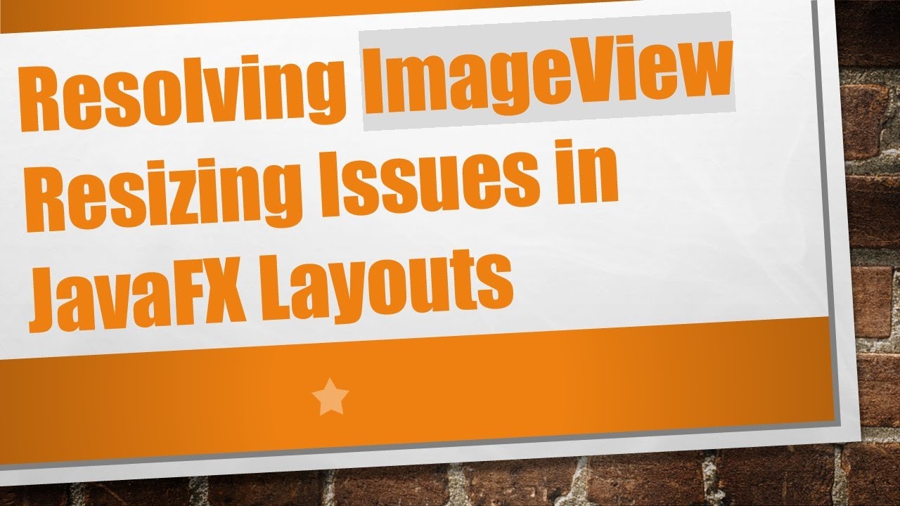 Resolving ImageView Resizing Issues in JavaFX Layouts