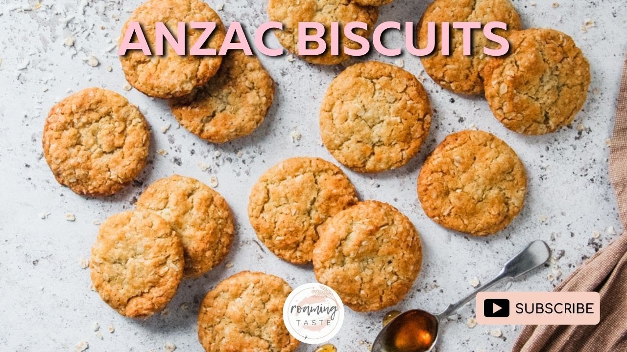 Easy Anzac Biscuits Recipe 🍪 (18 Cookies)