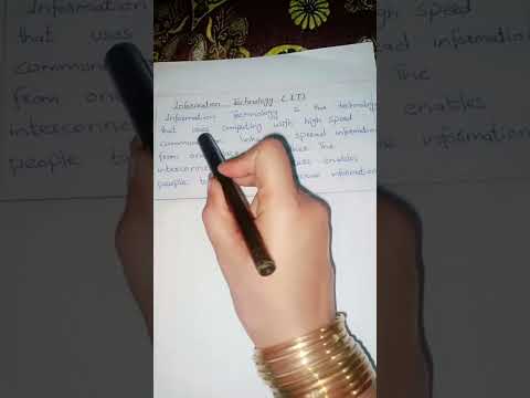 What is IT? Define information technology? #computer #computereducation