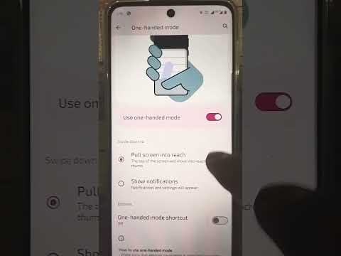 new feature gesture shortcut how to enable one hand mode Motorola G85/G64  all series #shorts