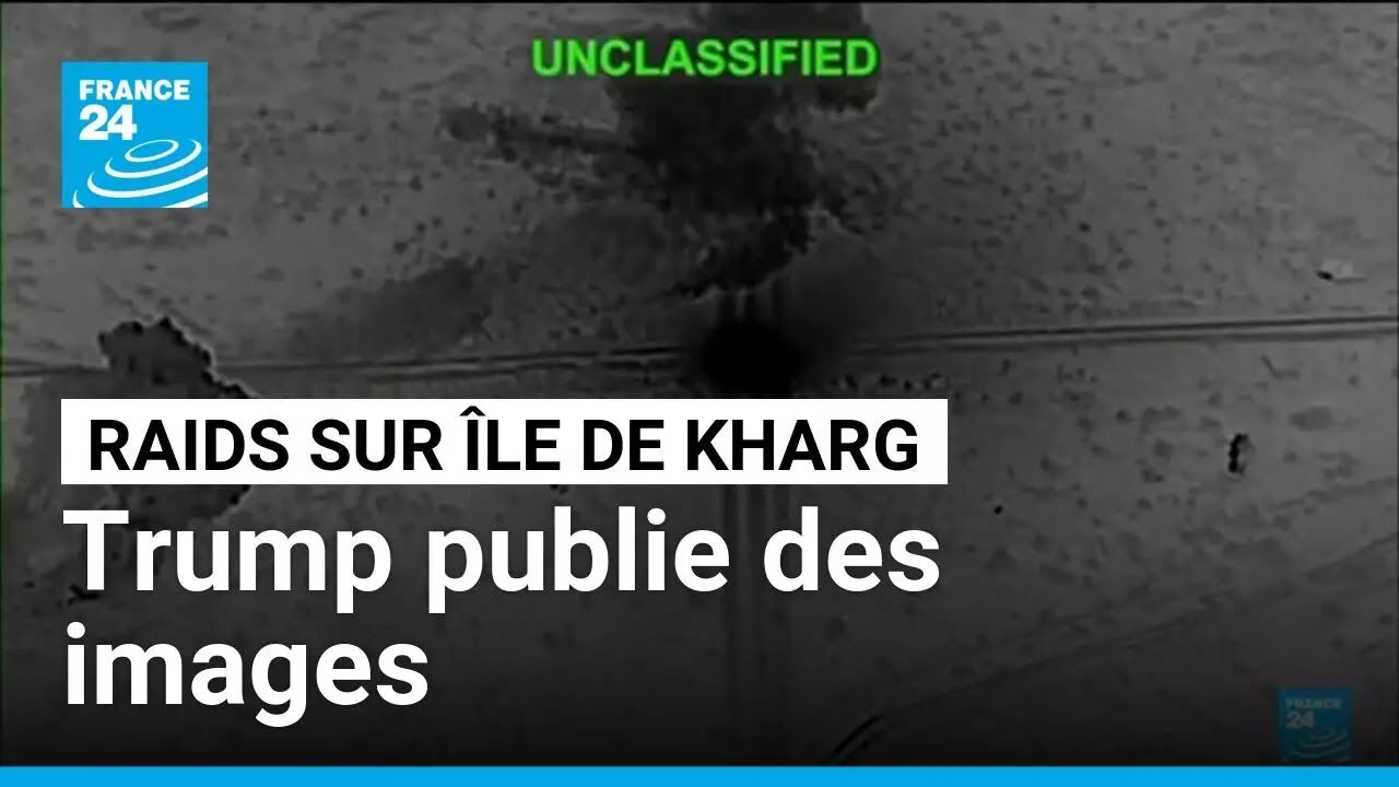 Trump dément des images de raids sur Kharg 🚁