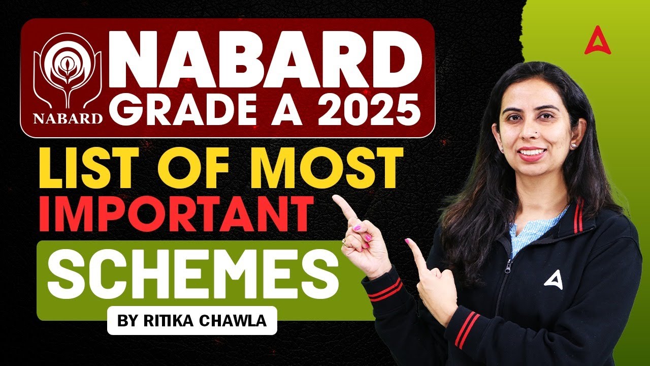 NABARD Grade A 2025 | Top Government Schemes for NABARD Exam | Important Schemes by Ritika ma'am