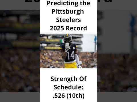 Predicting the Pittsburgh Steelers 2025 Record #nfl #football #shorts #footballshorts #steelers