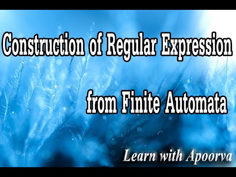 Arden's Theorem to Construct Regular Expression from Finite Automata (DFA to RE)
