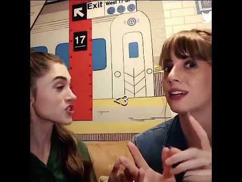 one of my favorite clips of natalia dyer and maya hawke :)