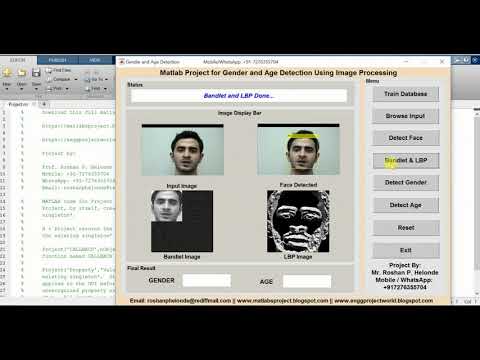 Gender and Age Detection Using Image Processing Matlab Source Code | Gender and Age Classification