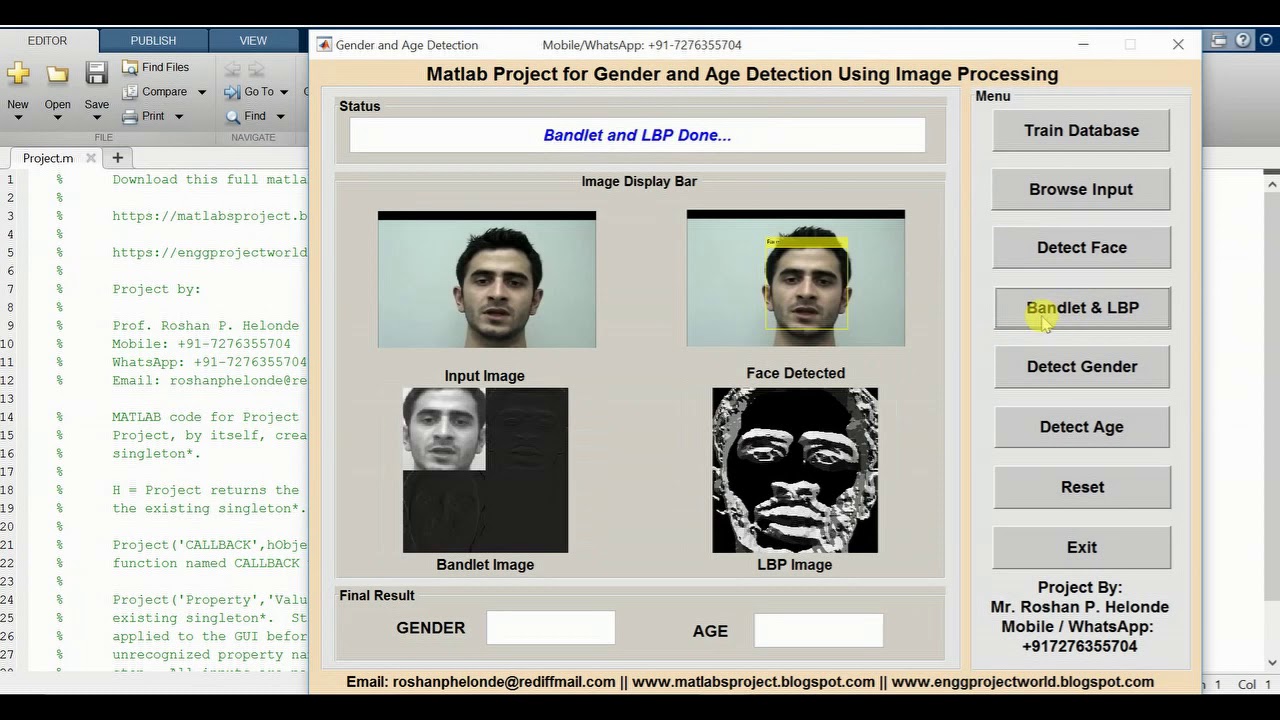 Gender and Age Detection Using Image Processing in MATLAB