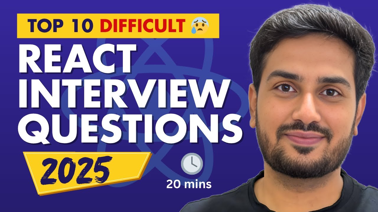 Top 10 React Interview Questions and Answers 2025🔹 ReactJS Interview Questions for Experienced Devs