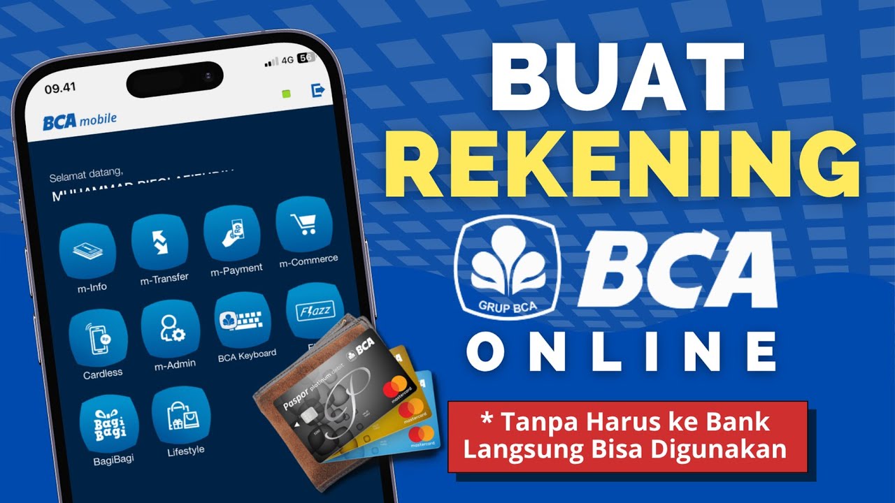 Cara Mudah Buka Rekening BCA Online π¦