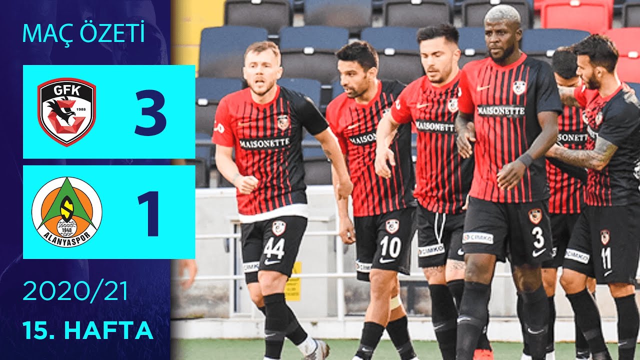 Gaziantep FK 3-1 A. Alanyaspor | 15. Hafta Maç Özeti (2020/21 Süper Lig)