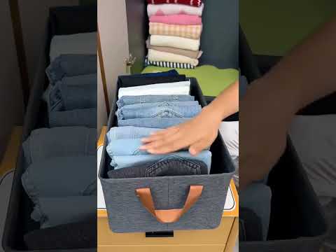Product Link in Bio ( #540 ) ▶️ Smart Storage Clothes Organizer Box