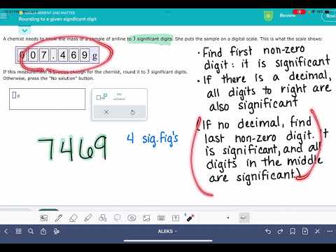 ALEKS: Rounding to a given significant digit
