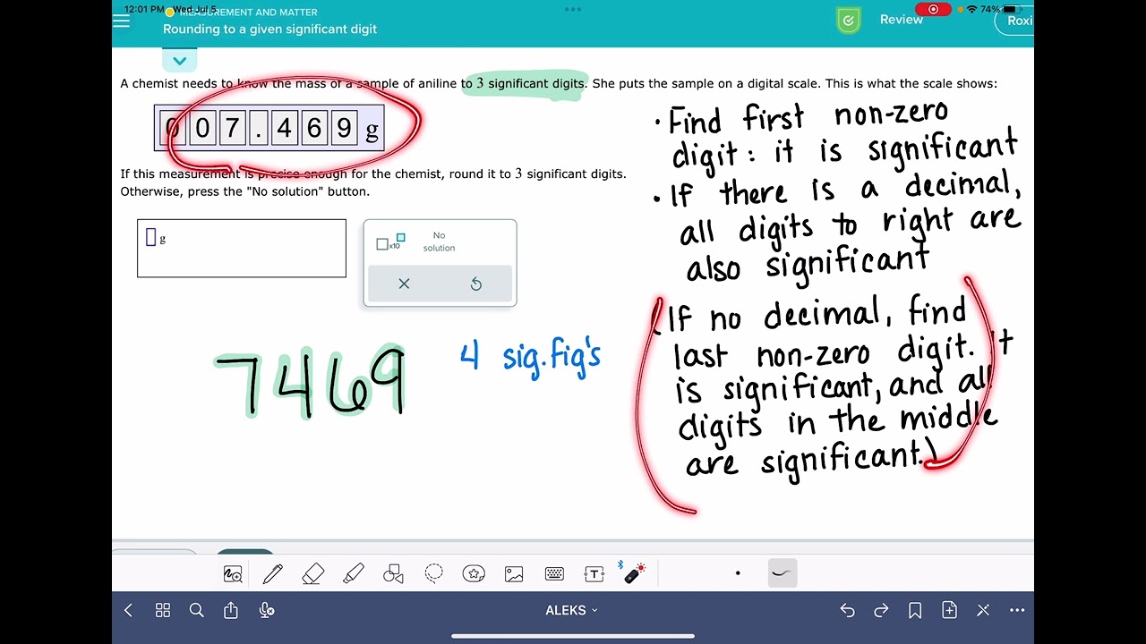 Master Rounding to a Specific Significant Digit with ALEKS π