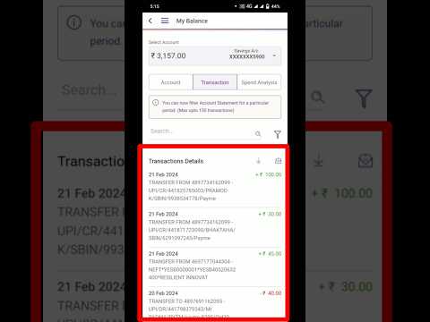 how to check statement in yono app // yono sbi se statement kaise nikale @odiatechcreator