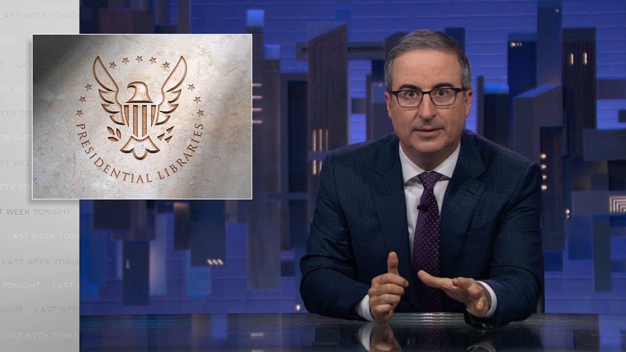 John Oliver on Presidential Libraries & Fundraising 🏛️