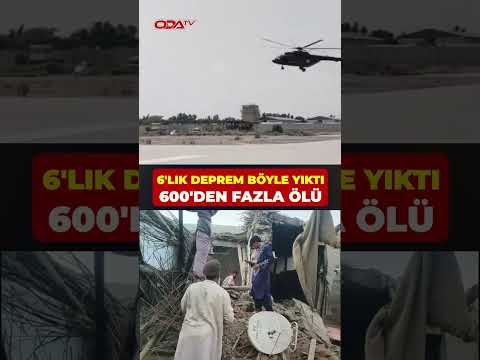 Afganistan’da 6 büyüklüğünde deprem meydana geldi. 600'den fazla ölü, 1500'ün üzerinde yaralı var