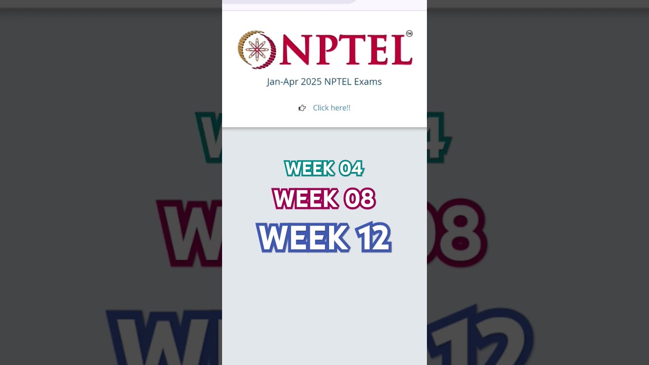 NPTEL Jan-Apr 2025 Results Announced 🎉