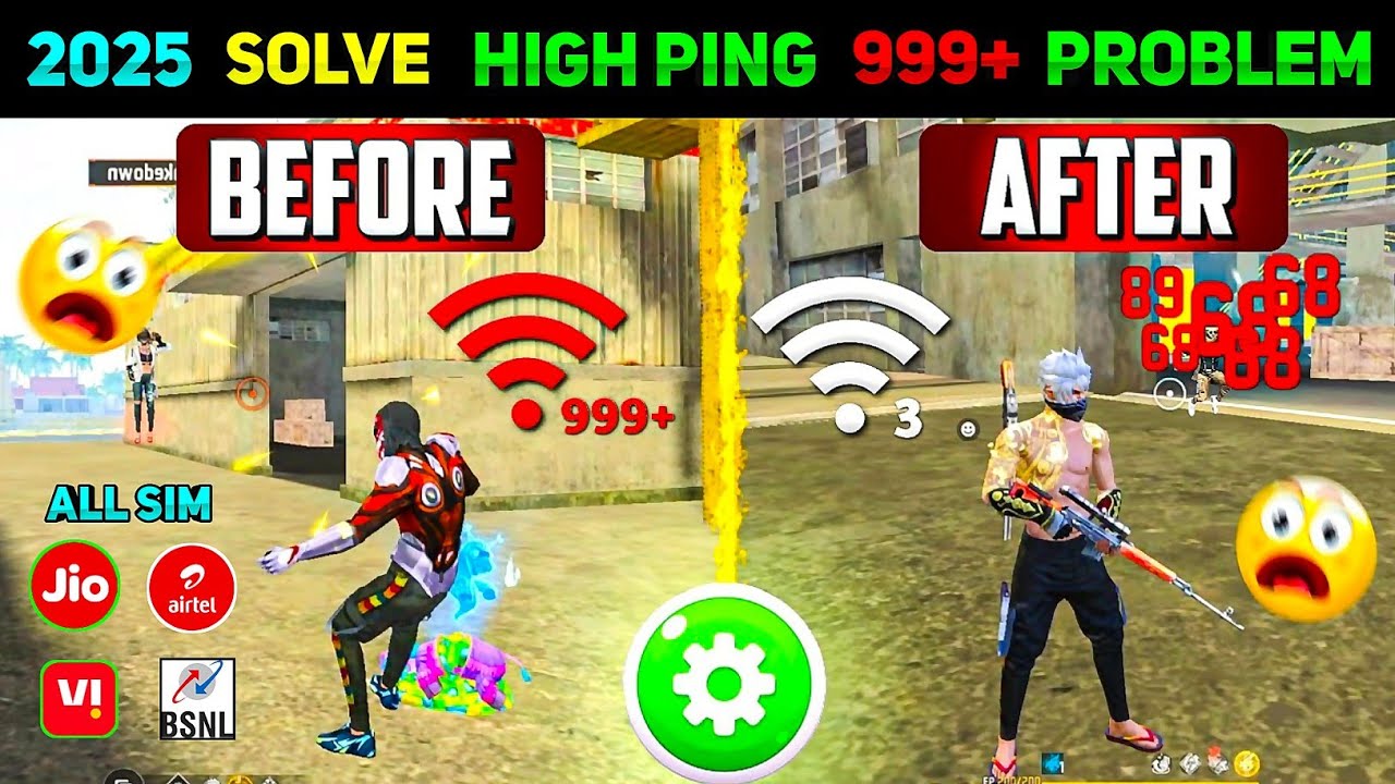 Free Fire Ping Fix in 1 Minute ⚡ | 2025 Lag Solution
