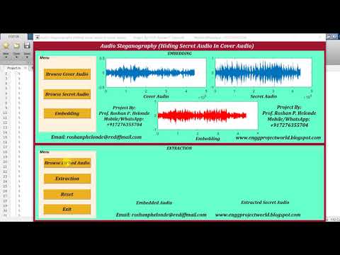 Audio Steganography Hiding Secret Audio In Audio Using Matlab Project Source Code | IEEE Project