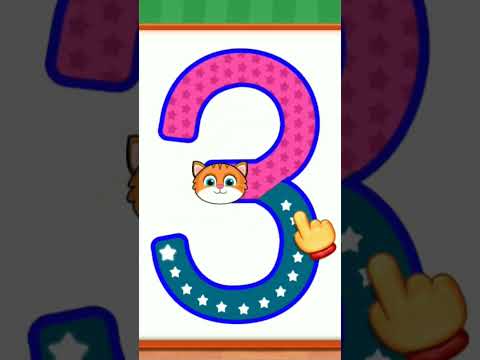 Number 3 | Trace The Number Three | 3