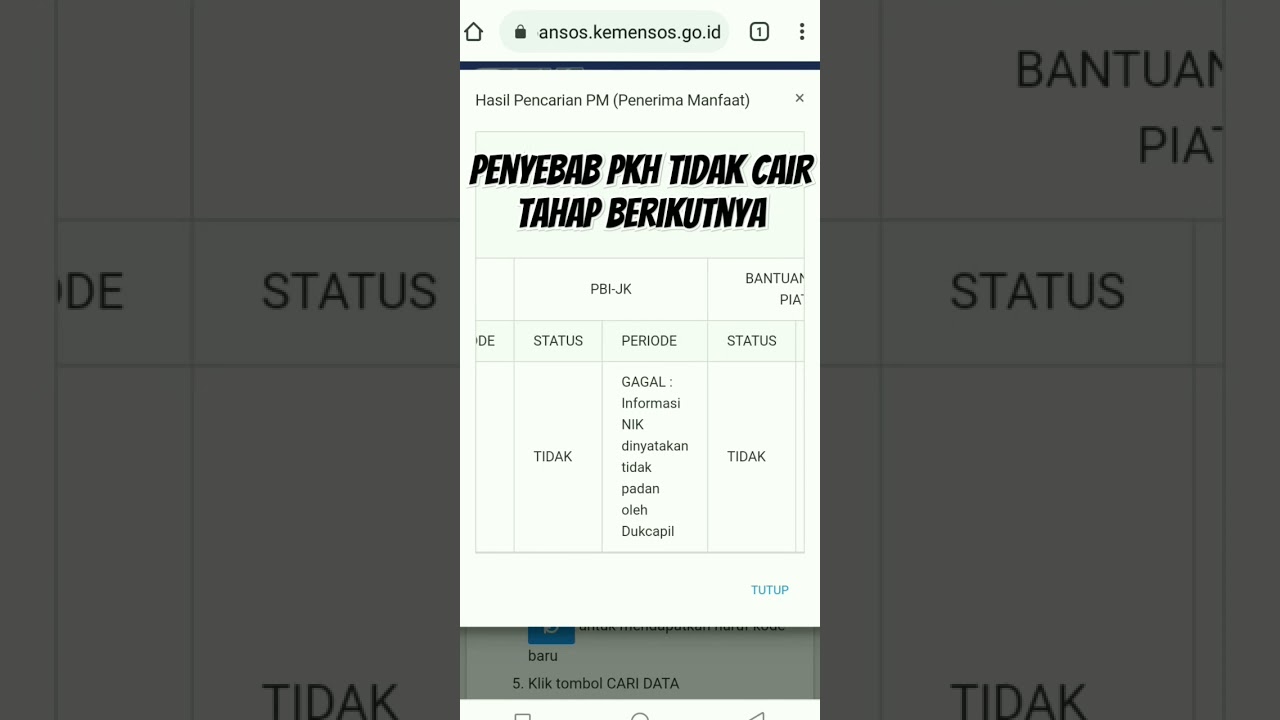 NIK Tidak Cocok Data Dukcapil? Cek Bansos 📝