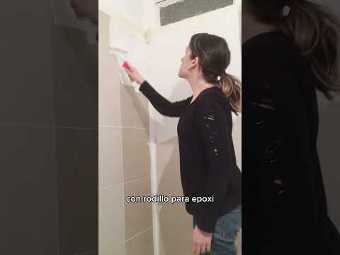 Cómo pintar cerámica baño o cocina. Usé Hidroesmalte Epoxi de sinteplast #bricolage #hacelovos #diy