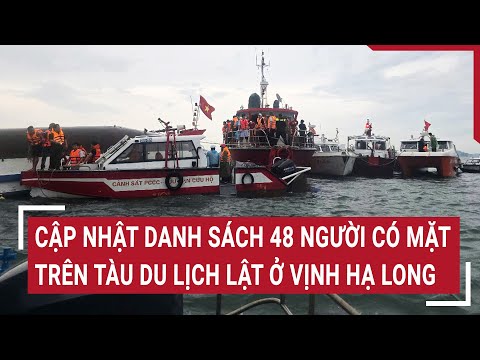 Cập nhật danh sách 48 người có mặt trên tàu du lịch lật ở Vịnh Hạ Long | Vấn đề hôm nay