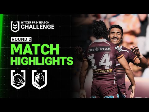 NRL Match Highlights 2025 | Broncos v Titans | Pre-Season, Week 2
