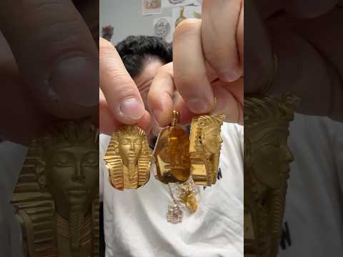 Only TWO 24K Gold Pharaoh Heads Remain #traxnyc #gold #shorts